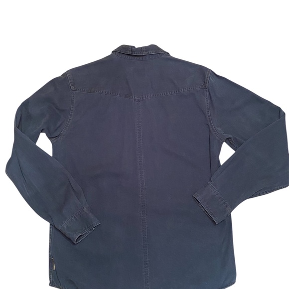 Royal Robbins mens Cotton Twill button up shirt Navy Medium - Picture 7 of 7